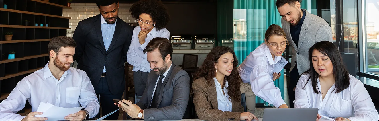 Professionals in a conference meeting